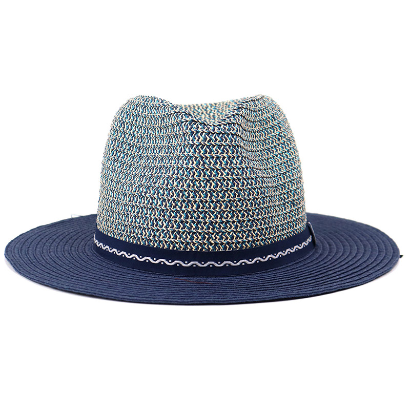 망 밀짚 짠 네이비 Panam Sun Hat